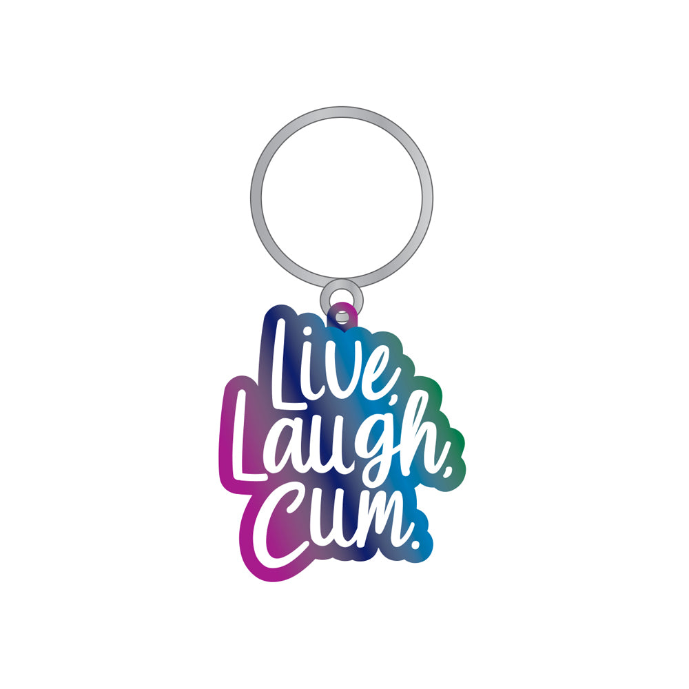 Live, Laugh, Cum Key Chain | 785571086904 | Available at EroticWarehouse.com
