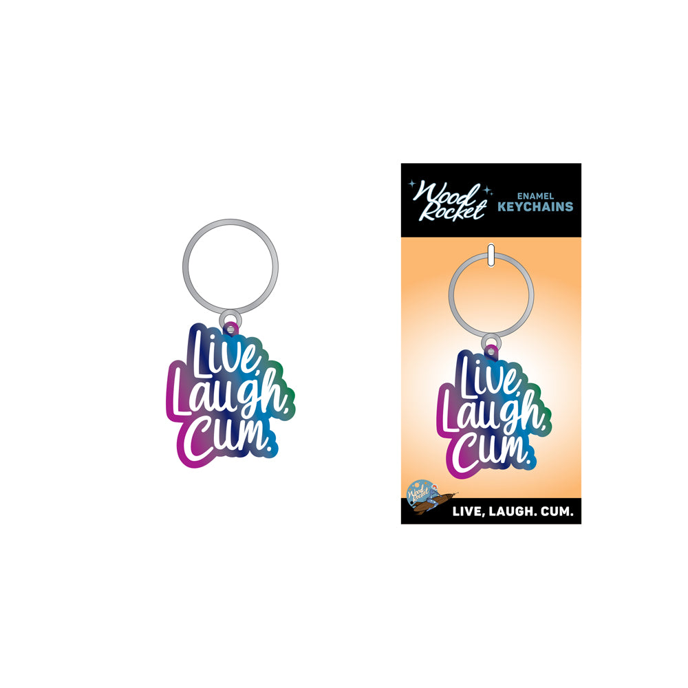 Live, Laugh, Cum Key Chain | 785571086904 | Available at EroticWarehouse.com