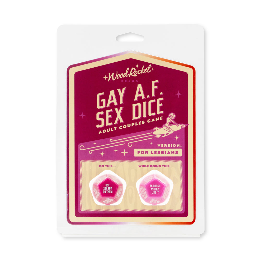 Gay Af Sex Dice Lesbian | 785571087543 | Available at EroticWarehouse.com