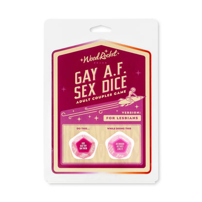 Gay Af Sex Dice Lesbian | 785571087543 | Available at EroticWarehouse.com