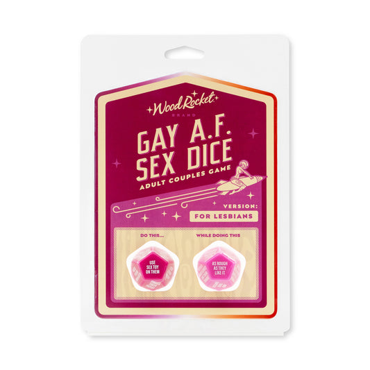 Gay Af Sex Dice Lesbian | 785571087543 | Available at EroticWarehouse.com