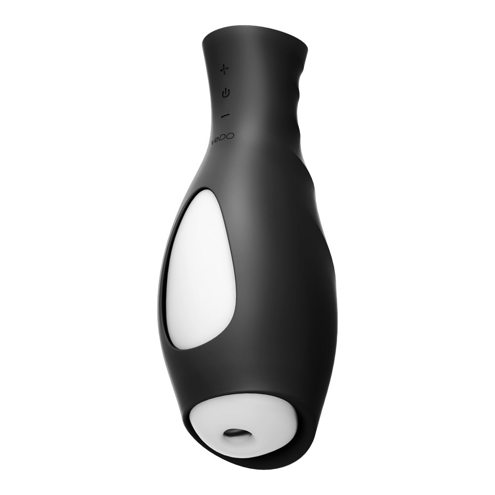 Torpedo Rechargeable Vibrating Stroker Just Black | 789185756864 | Available at EroticWarehouse.com