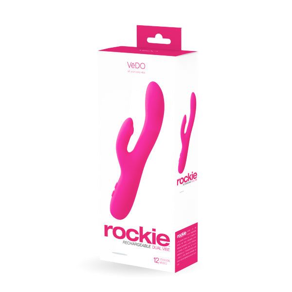 Rockie Rechargeable Dual Vibe Foxy Pink | 789185757229 | Available at EroticWarehouse.com