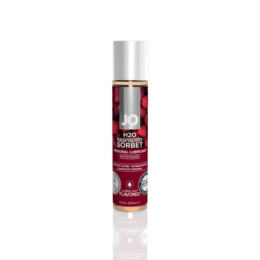 JO H2O Flavored Lubricant Raspberry Sorbet 1 oz. | 796494101179 | Available at EroticWarehouse.com