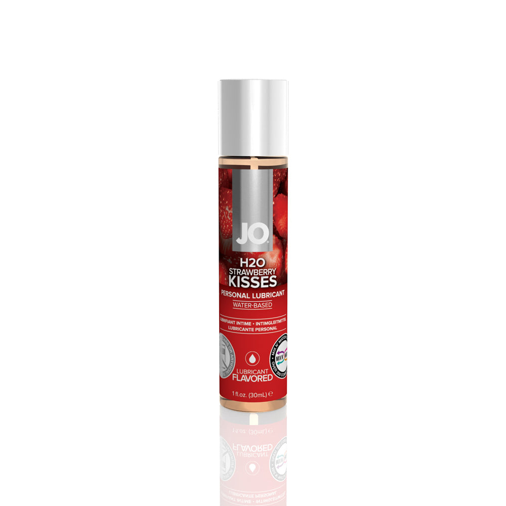 JO H2O Flavored Lubricant Strawberry Kiss 1 oz. | 796494101186 | Available at EroticWarehouse.com