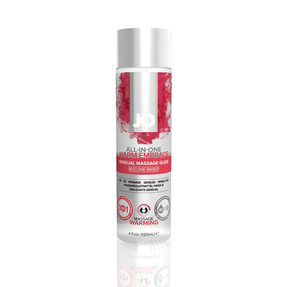 JO All-In-One Sensual Massage Glide Warming 4 oz. | 796494400623 | Available at EroticWarehouse.com