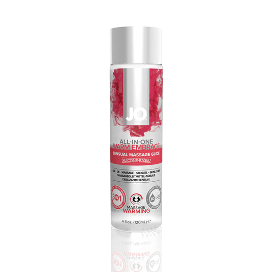 JO All-In-One Sensual Massage Glide Warming 4 oz. | 796494400623 | Available at EroticWarehouse.com