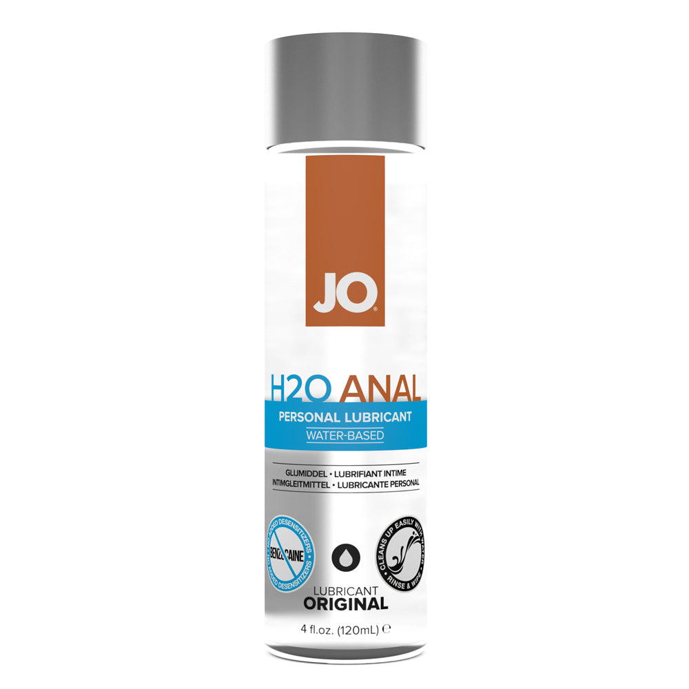 JO Anal H2O Lubricant Original 4 oz. | 796494401071 | Available at EroticWarehouse.com