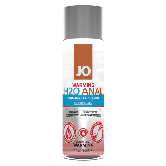 JO Anal H2O Lubricant Warming 2 oz. | 796494401095 | Available at EroticWarehouse.com