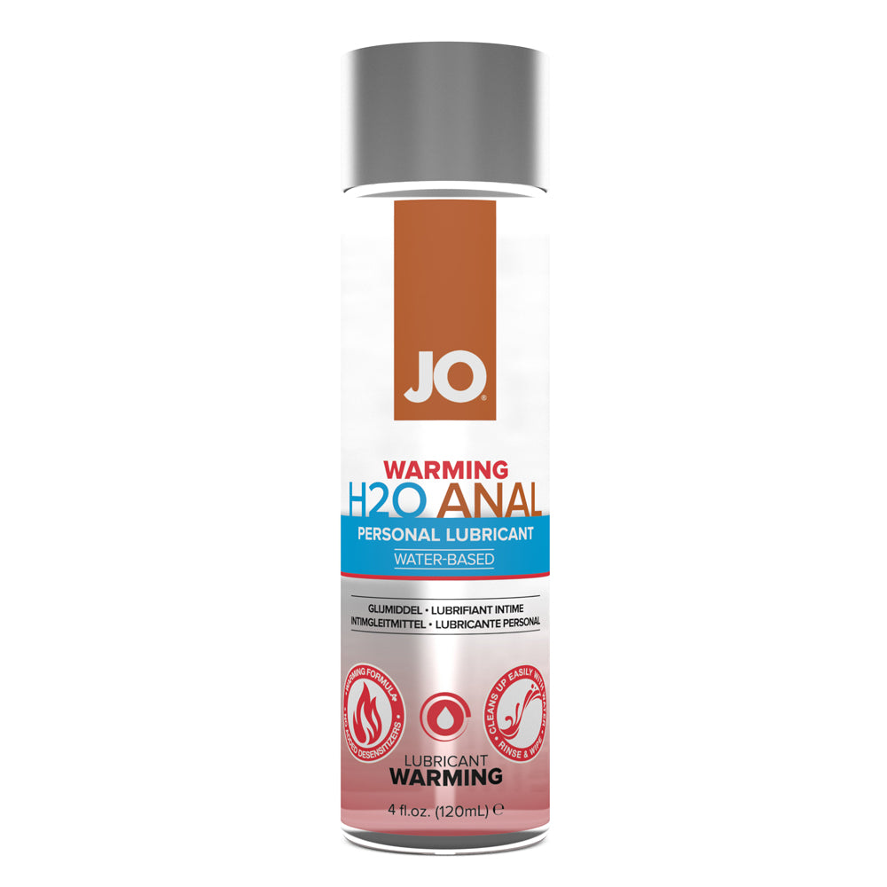 JO Anal H2O Lubricant Warming 4 oz. | 796494401101 | Available at EroticWarehouse.com