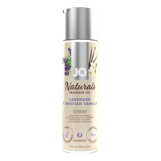 Jo Naturals Lavender & Vanilla Massage 4 Oz. | 796494401262 | Available at EroticWarehouse.com