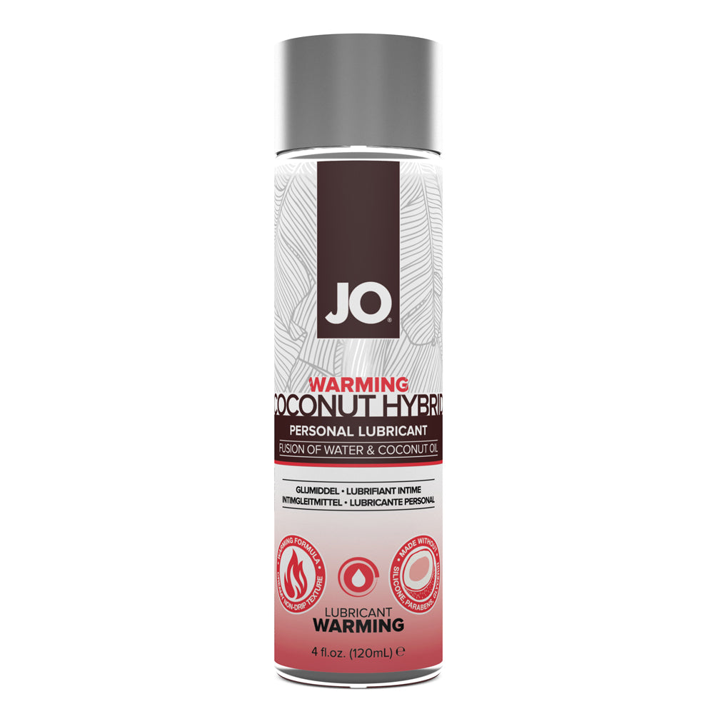Jo Silicone Free Hybrid Lubricant With Coconut - Warming 4 oz. | 796494405604 | Available at EroticWarehouse.com
