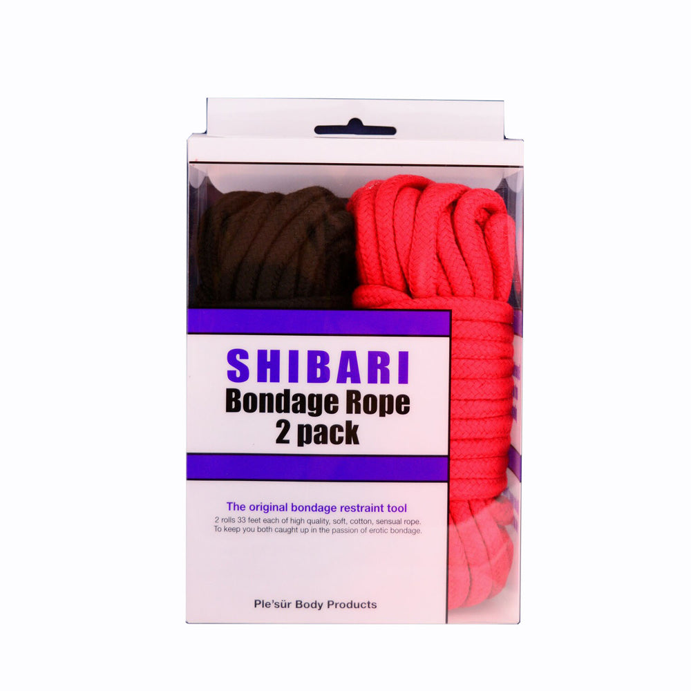 Red & Black 10M 2-Pack Rope Kit | 802991611711 | Available at EroticWarehouse.com