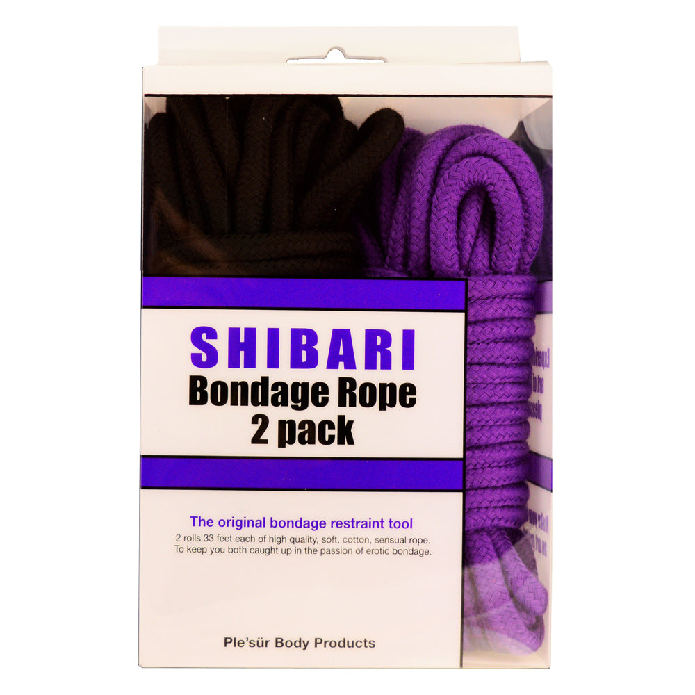 Purple & Black 10M 2-Pack Rope Kit | 802991611728 | Available at EroticWarehouse.com