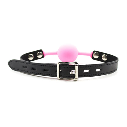 Silicone Comfort Ball Gag Pink | 802991614095 | Available at EroticWarehouse.com