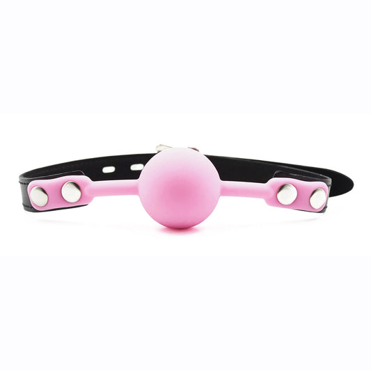 Silicone Comfort Ball Gag Pink | 802991614095 | Available at EroticWarehouse.com
