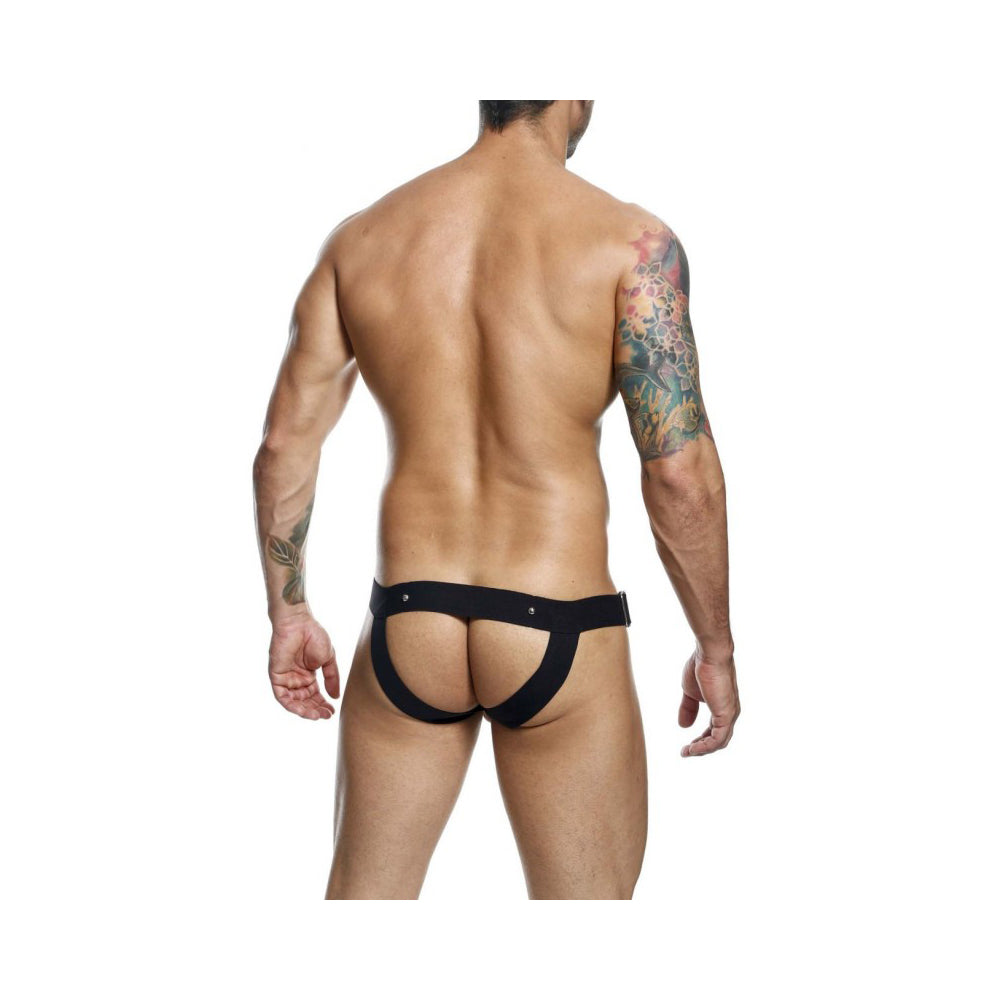 Dngeon Cockring Jockstrap Black One Size | 804859874504 | Available at EroticWarehouse.com