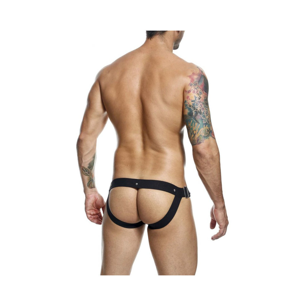 Dngeon Snap Jockstrap Black One Size | 804859874528 | Available at EroticWarehouse.com
