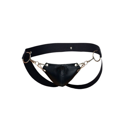 Dngeon Snap Jockstrap Black One Size | 804859874528 | Available at EroticWarehouse.com