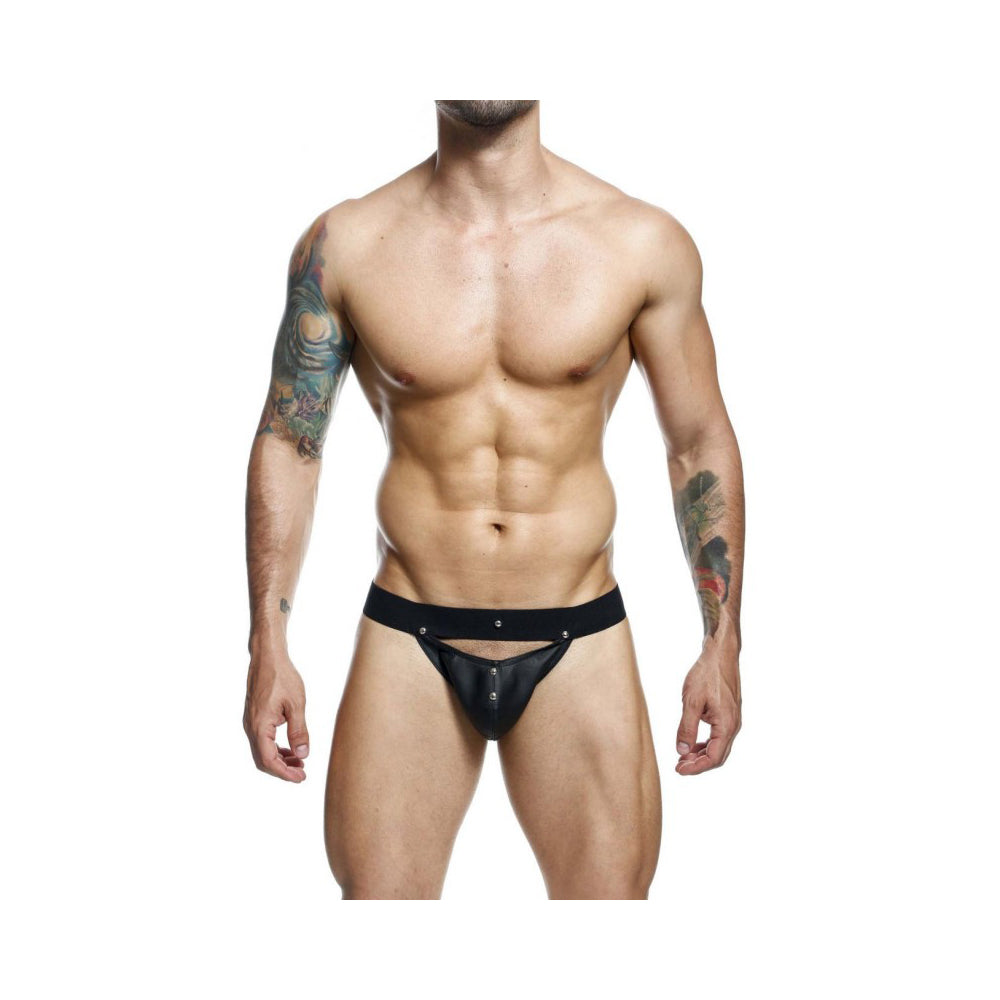 Dngeon Peekaboo Jockstrap Black One Size | 804859874535 | Available at EroticWarehouse.com