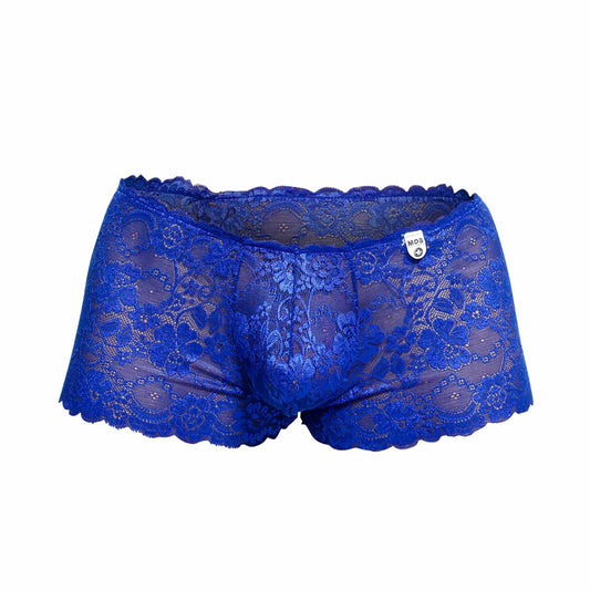 Rose Lace Boy Short Royal S/M | 804859875020 | Available at EroticWarehouse.com