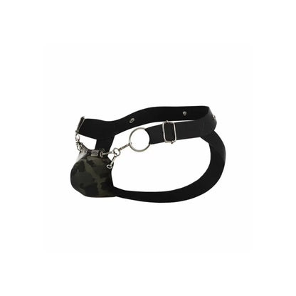 Dngeon Snap Jockstrap Army One Size | 804859876362 | Available at EroticWarehouse.com