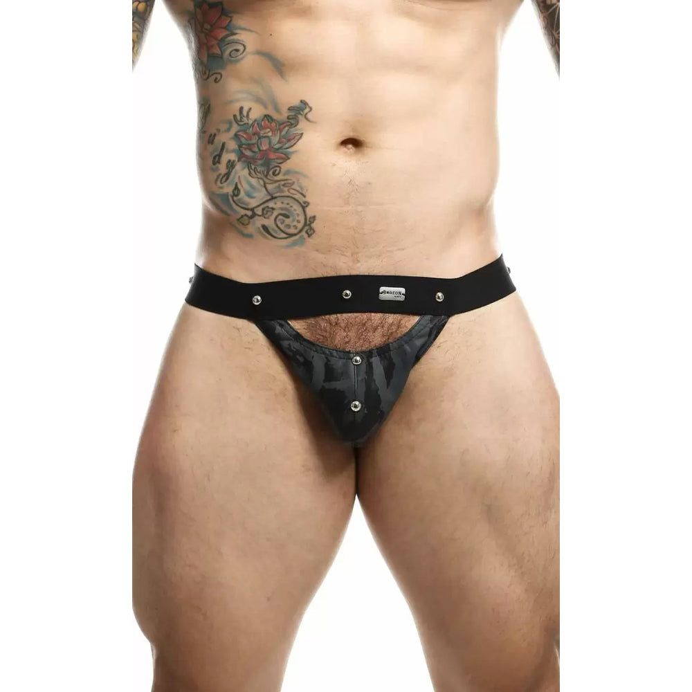 Dngeon Peekaboo Jockstrap Midnight One Size | 804859876416 | Available at EroticWarehouse.com