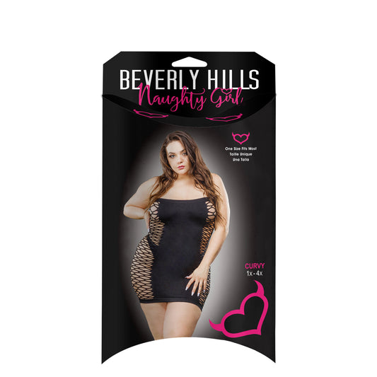 Ladies Sexy Foreplay Solid Mesh Tube Curvy Size Dress Black | 809565037991 | Available at EroticWarehouse.com