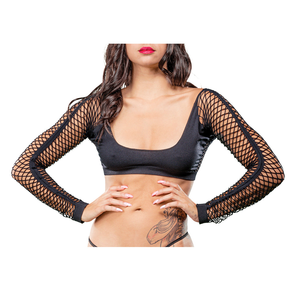 Ladies Sexy Crotchless Boy Short Style With Mesh Bottom And Buttless Leggings Black | 809565038400 | Available at EroticWarehouse.com