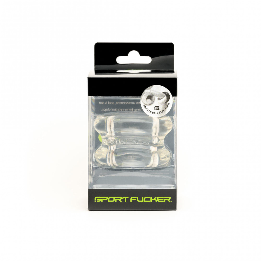 Sport Fucker Muscle Ball Stretcher Tpe Clear | 810001682842 | Available at EroticWarehouse.com