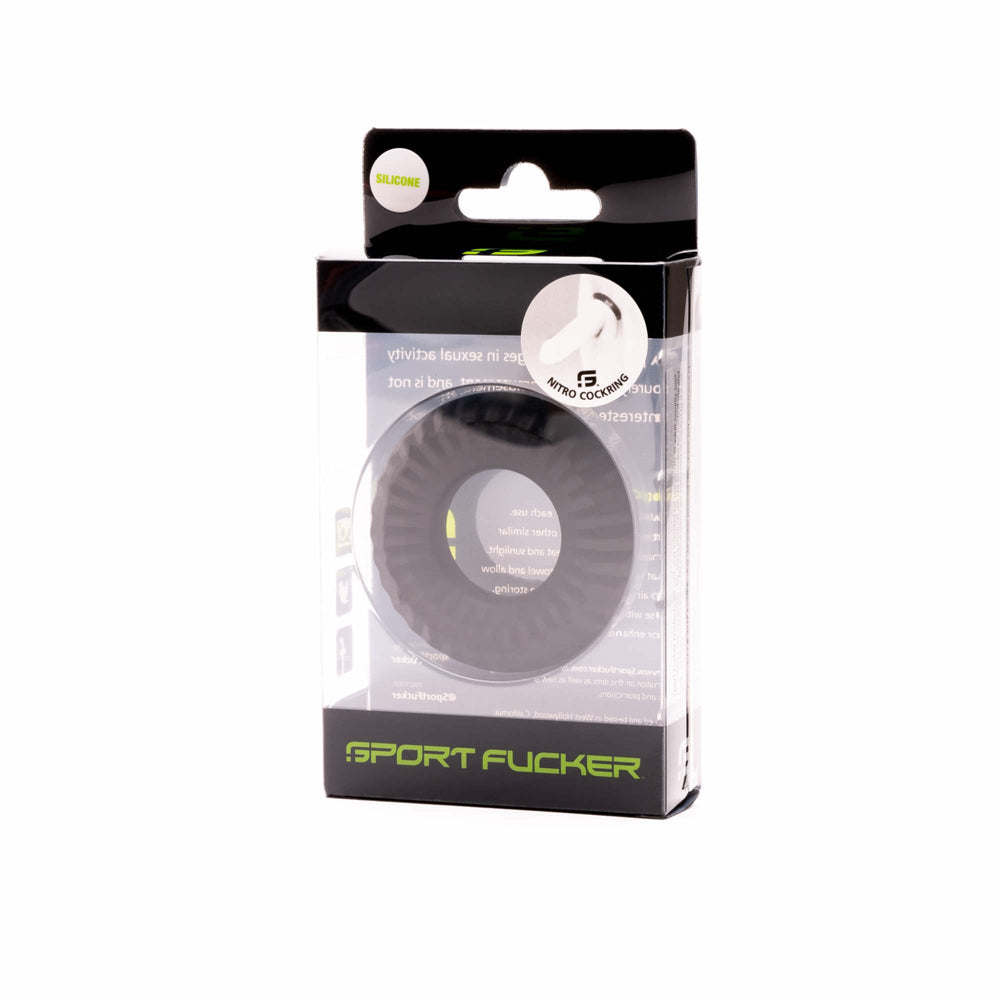 Sport Fucker Nitro Ring Black | 810001683290 | Available at EroticWarehouse.com