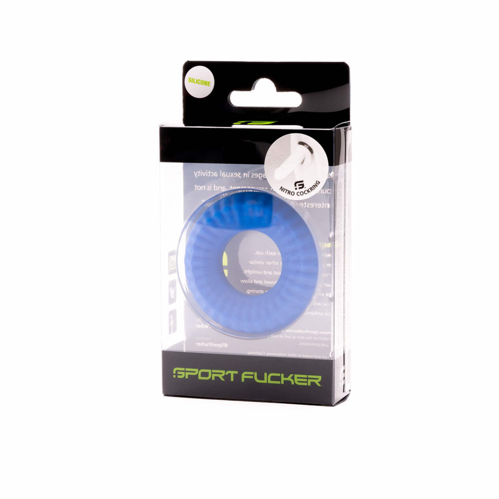 Sport Fucker Nitro Ring Blue | 810001683306 | Available at EroticWarehouse.com