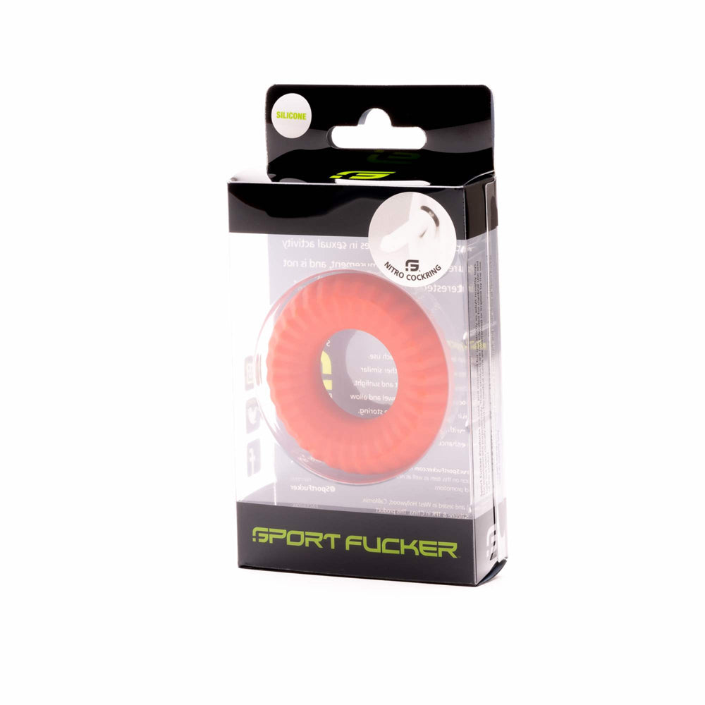 Sport Fucker Nitro Ring Red | 810001683313 | Available at EroticWarehouse.com