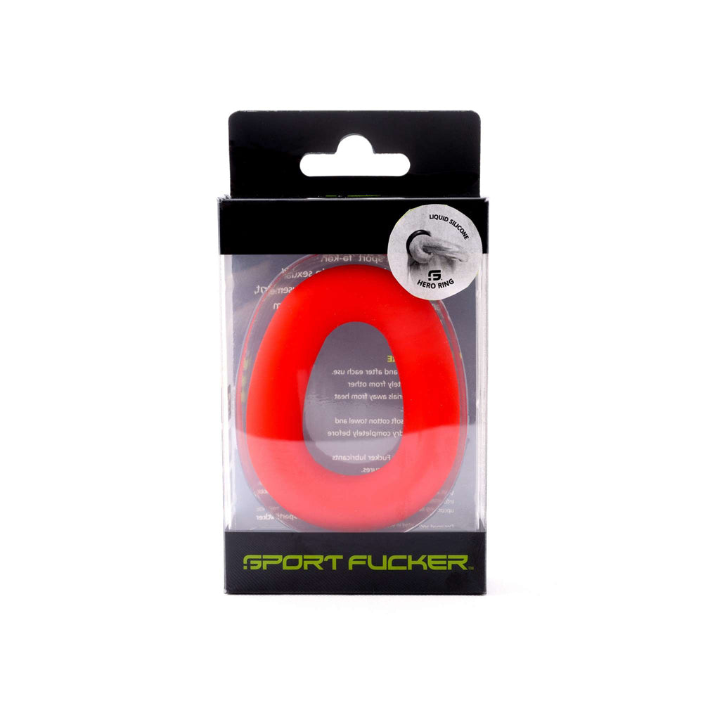 Sport Fucker Hero Ring Red | 810001683887 | Available at EroticWarehouse.com