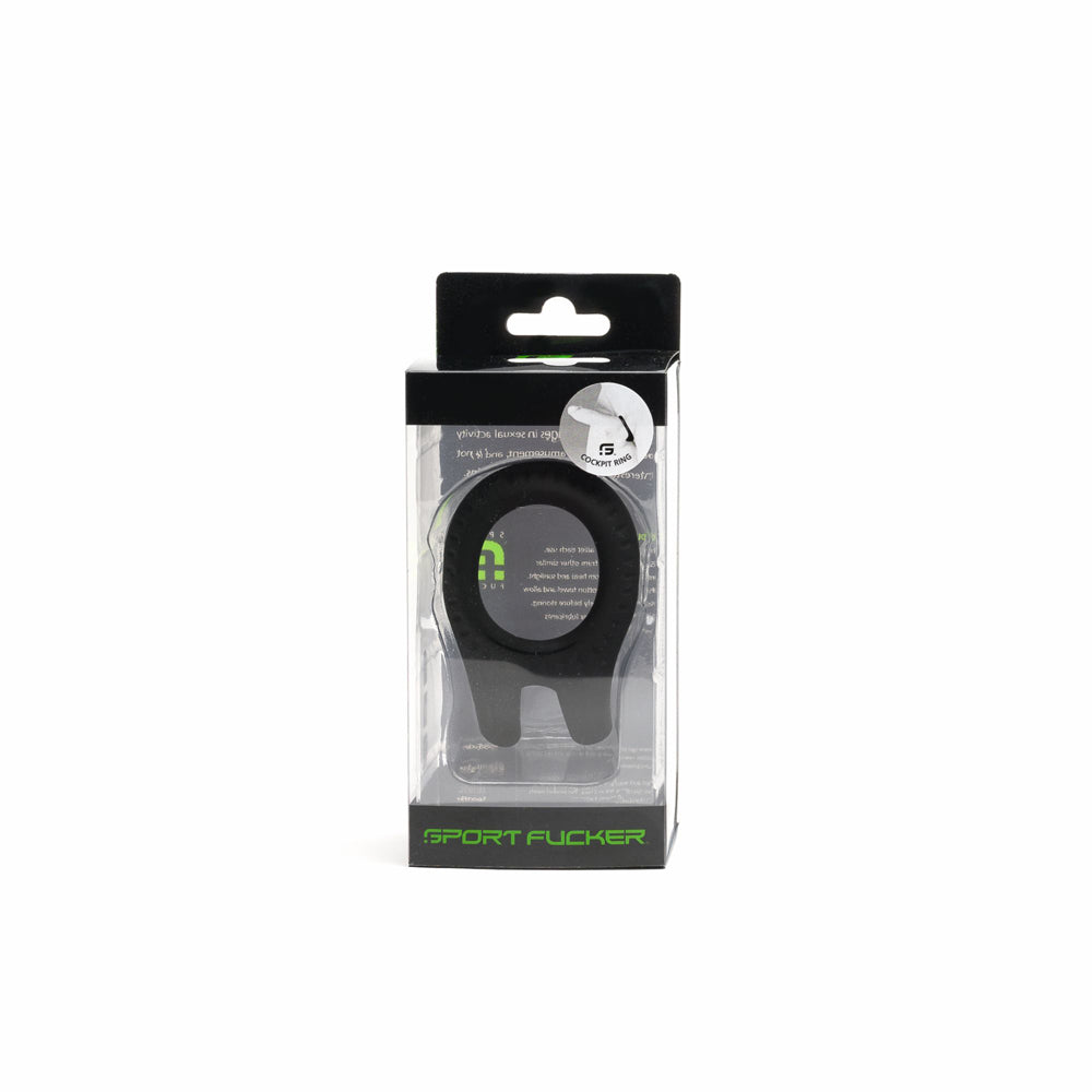 Sport Fucker Cockpit Ring Black | 810001686086 | Available at EroticWarehouse.com