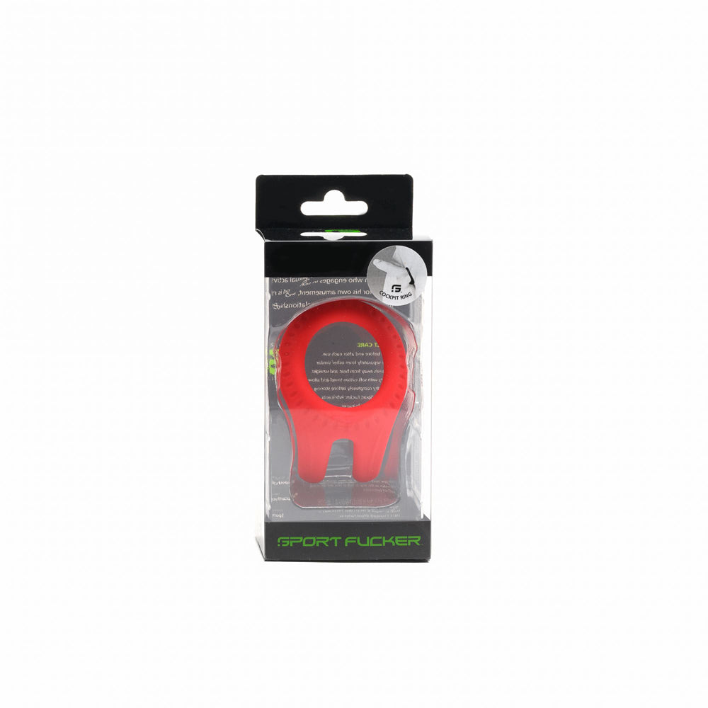 Sport Fucker Cockpit Ring Red | 810001686109 | Available at EroticWarehouse.com
