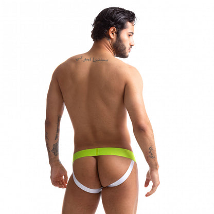 Sport Fucker Jersey Jock Green/White Xxl | 810001686352 | Available at EroticWarehouse.com