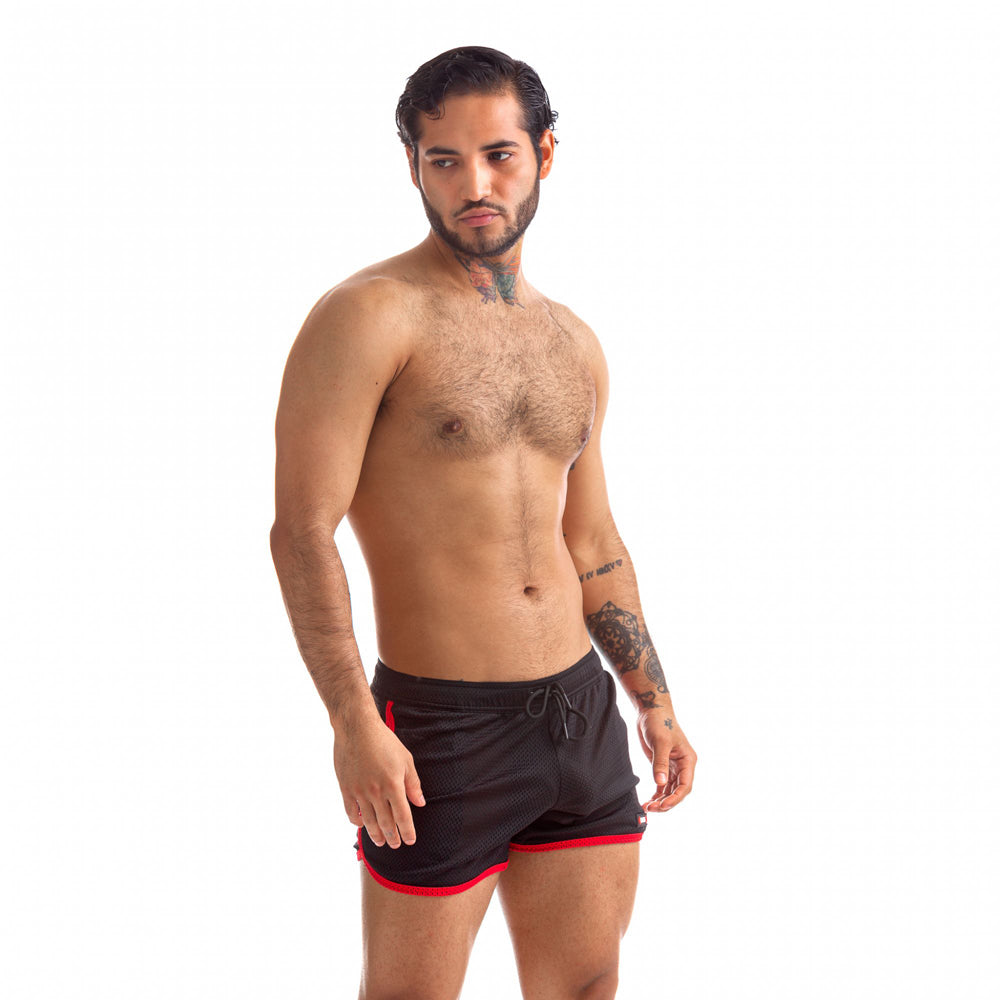 665 Rally Shorts Red Large | 810001686581 | Available at EroticWarehouse.com