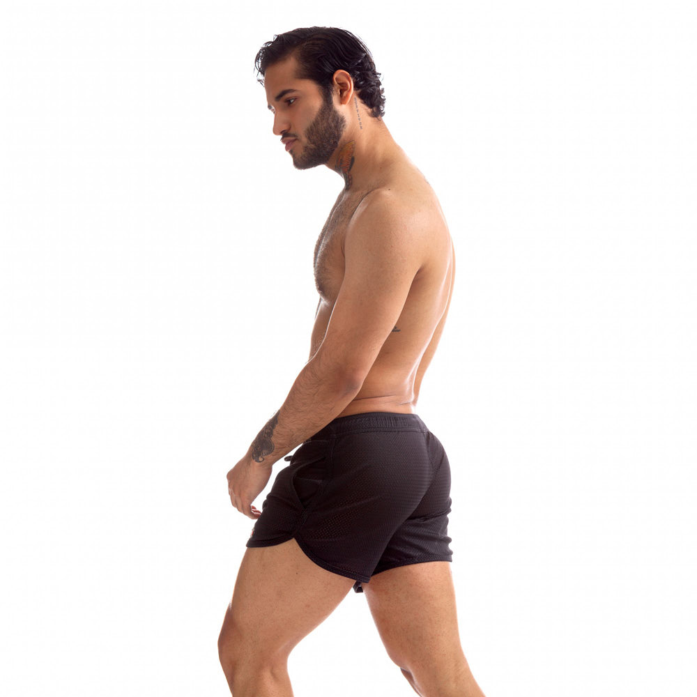 665 Rally Shorts Black Large | 810001686680 | Available at EroticWarehouse.com