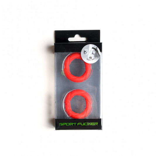 Sport Fucker Ready Rings Red | 810001687304 | Available at EroticWarehouse.com