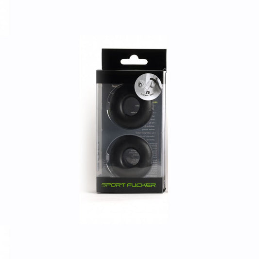 Sport Fucker Stacker Rings Black | 810001687700 | Available at EroticWarehouse.com