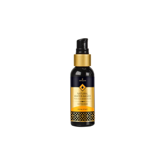 Natural Water-Based Personal Moisturizer Butter Rum 2 oz. Bottle | 810002660054 | Available at EroticWarehouse.com