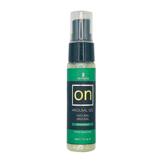 On Arousal Gel Spearmint 1 Oz. Bottle | 810002662010 | Available at EroticWarehouse.com