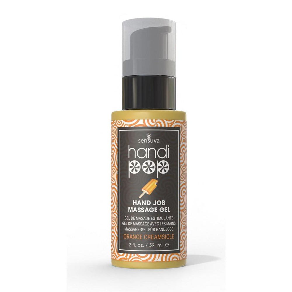 Handipop Edible Massage Gel Orange Creamsicle 2 oz. Bottle | 810002663857 | Available at EroticWarehouse.com