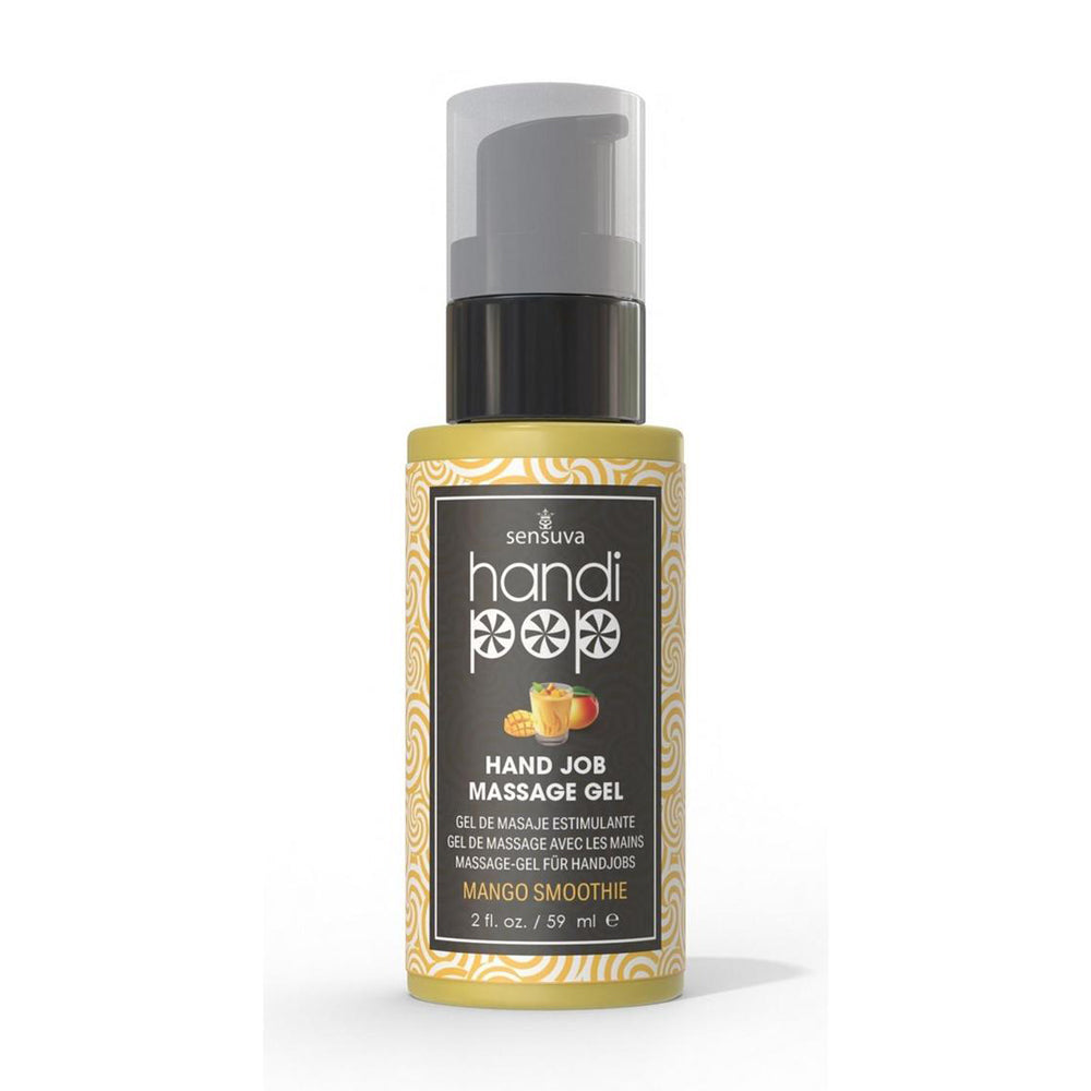 Handipop Edible Massage Gel Mango Smoothie 2 oz. Bottle | 810002663864 | Available at EroticWarehouse.com