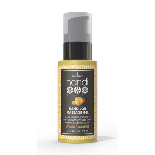Handipop Edible Massage Gel Mango Smoothie 2 oz. Bottle | 810002663864 | Available at EroticWarehouse.com