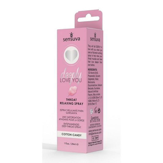 Deeply Love You Throat Relaxing Spray Cotton Candy 1 oz. Bottle | 810002665011 | Available at EroticWarehouse.com