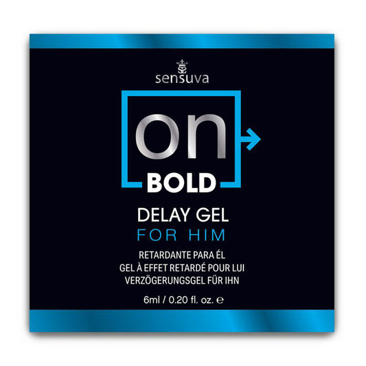 On Bold Delay Gel 6 Ml. Single-Use Packet | 810002665219 | Available at EroticWarehouse.com