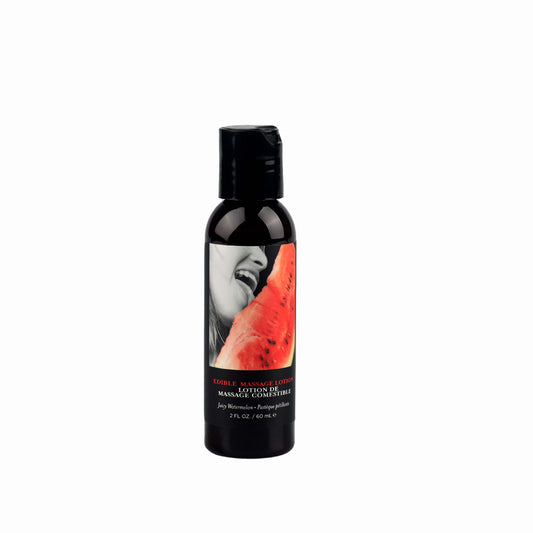 Edible Massage Lotion Watermelon 2 oz. | 810040294747 | Available at EroticWarehouse.com