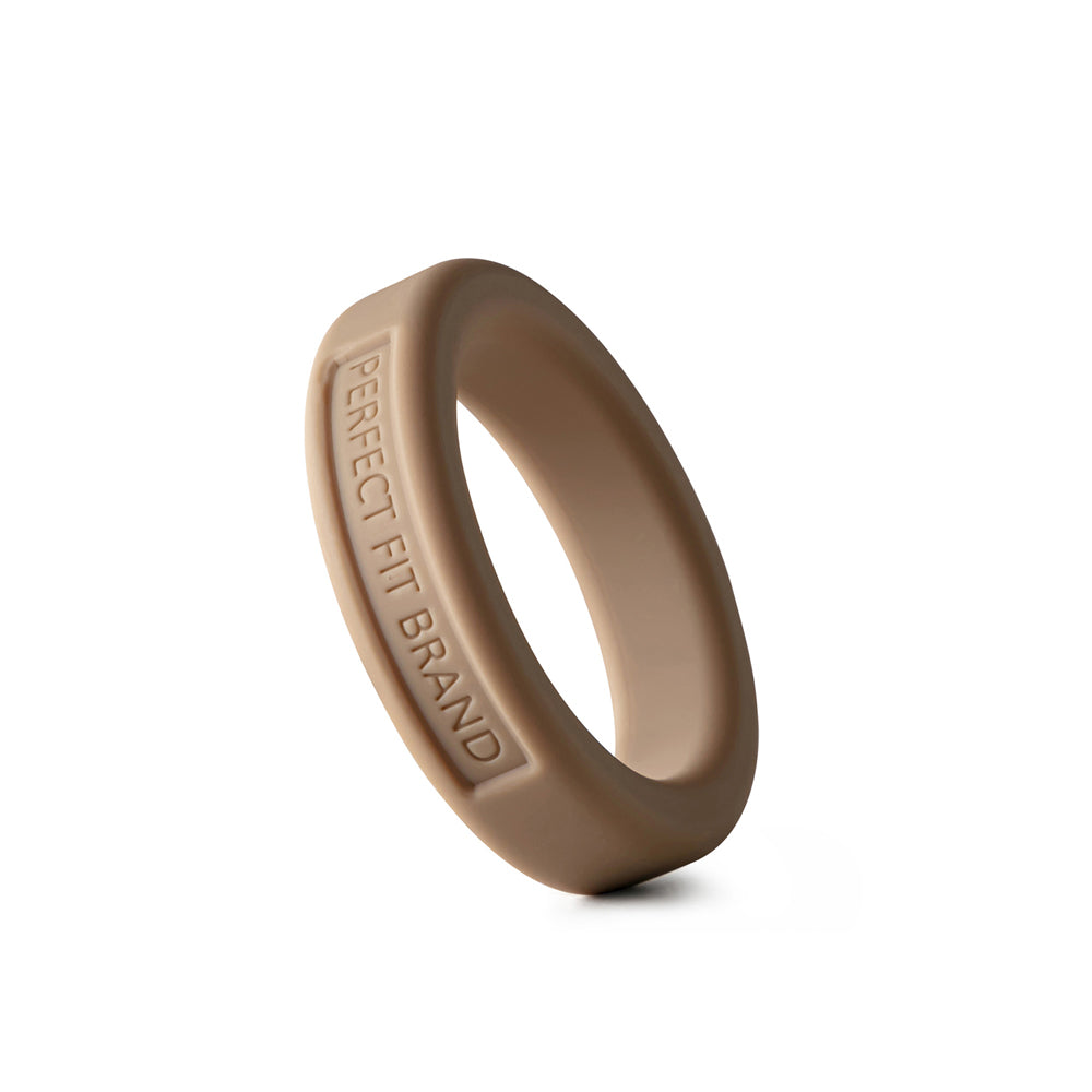 Classic 1.4" (36 mm) Silicone Med. Stretch Penis Ring Skintone 4 | 8101144804270 | Available at EroticWarehouse.com